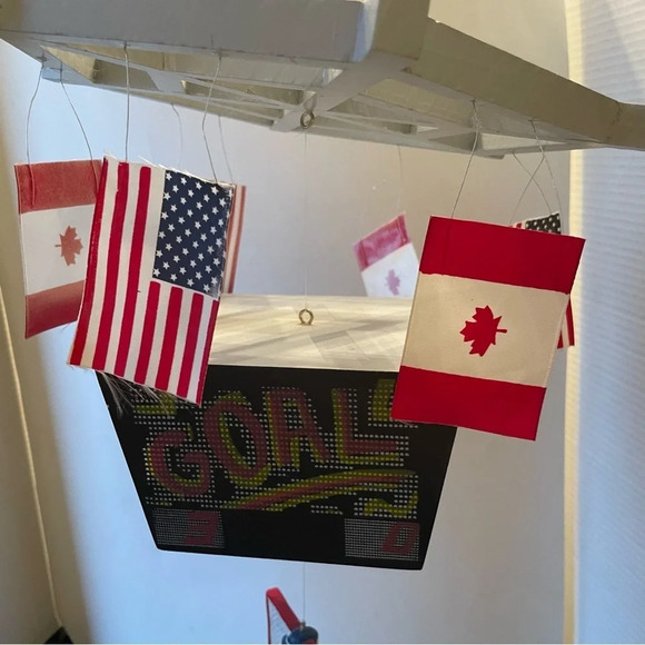 🏒  Score with Style! Hockey Decorative Mobile for Your Space 🚨 - Picture 3 of 16